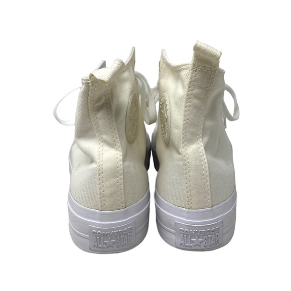 Converse Ctas Lift Casual Sneaker Platform White High Women Custom 172580C-WWWWG - Picture 6 of 10
